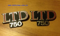 Kawasaki LTD 750 twin badge set